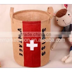 Any Country National Flag Jute Material Sundries Storage Basket thumbnail-6