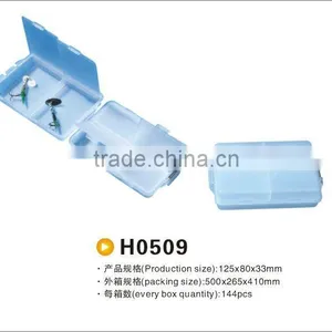 2 or 4 Compartment Plastic Fishing Tackle Box thumbnail-1