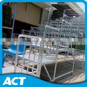 Temporary Steel Grandstand, Grandstand Chairs With Plastic Gym Seats thumbnail-4