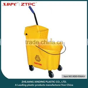 35 Qt Plastic Mop Bucket Combine With Wringer thumbnail-1