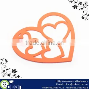 5 Heart Shape Silicone Pot Mat,Pot Holder,Pot Pad CK-SL603 thumbnail-1