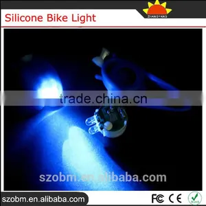 Blue Bicycle Headlight Silicone Bike Light For Safety Travel thumbnail-1
