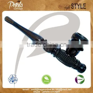 Best Selling Ebony Wood Smoking Pipe in Different Shape thumbnail-1