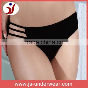Ladies Nylon Hollow Out Black Panties, Fashion Sexy Girls Transparent Bikini Panties thumbnail-1