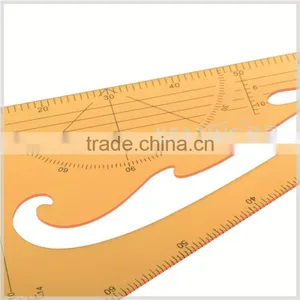 Kearing Brand, Plastic Triangle Scale Ruler, With 1/4 &1/5 Size Normal Printed, Economical Scale Ruler # 8545B thumbnail-5