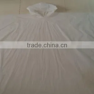 PEVA White Outdoor Poncho thumbnail-1