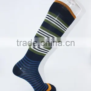 100% Cotton Fancy Knee High Strip Happy Socks Men thumbnail-5