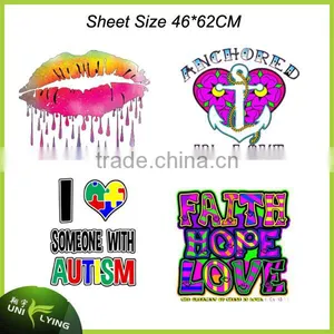 Factory Direct Custom Logo Heat Transfer Stickers For Clothing thumbnail-1
