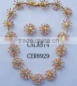 Colorful Pearl Jewelry Sets,new Design Pearl Jewelry, Costume Jewelry,tendency Jewelry,bridal Pearl Necklace Sets thumbnail-1
