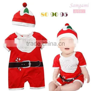 2015 New Baby Christmas Clothes,baby Romper Blank With Hat thumbnail-1