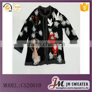 2016 Sweater Designs SweetChristmas Cardigan Around thumbnail-1
