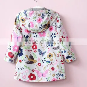 Zm50390b Hot Sell Child Clothes New Syle Zipper Jackets Girls Printed Coat thumbnail-2