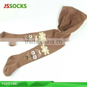 Fashion Baby Girl Tights Baby Cute Baby Tights for Baby Girl With Jacquard Flower thumbnail-1