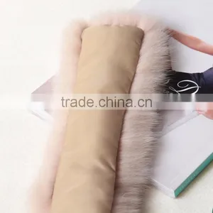 Myfur Elegant Ladies Fur Collar Luxury Fox Body Fur Scarf Baby Pink Cute Collar thumbnail-4