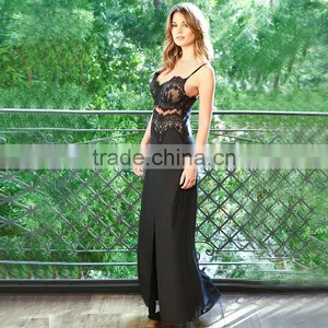 YIHAO 2015 Hign Quality Ladies Party Dress,Lace With Chiffon Prom Dress, Newest Free Prom Dress thumbnail-4