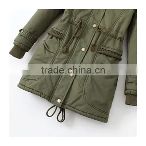 Fashion Style Windproof Winter Parka Jacket With Fur thumbnail-3