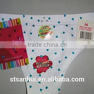 Sexy Fashion Design Love Print Seamless Underwear Young Girl Panty thumbnail-1