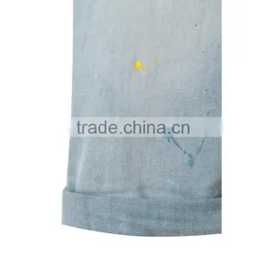 OEM Service Kids Fashion Jeans New Style Colorful Printing Boys Pants Jeans With Belt thumbnail-5