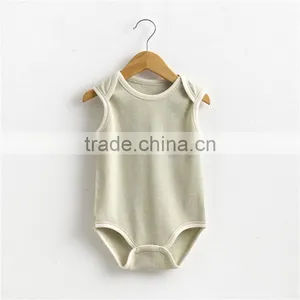 Wholesale 100% Organic Cotton Baby Romper Outfit Newborn Baby Girl Boy Romper thumbnail-1