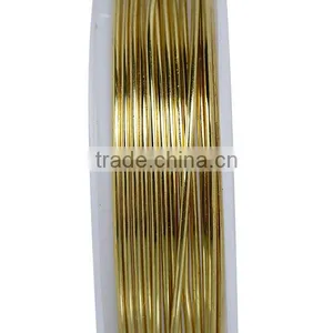 China Wholesale Round Gold Plated 1mm Dia. Copper Beading Wire Thread Cord thumbnail-2