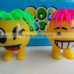 TPR Bounce Ball Emoji Keychain Flashing Bounce Ball Skip Ball thumbnail-2