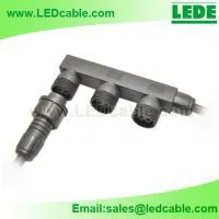 Waterproof Distributor Box Connector Cable For Outdoor LED Lighting thumbnail-1