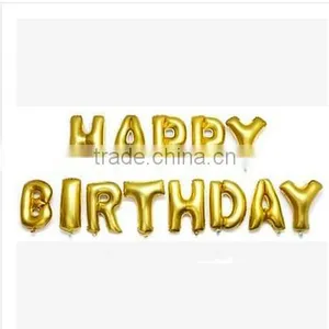 16 Inch Foil Balloon Happy Birthday Letter Balloon For Sale thumbnail-4