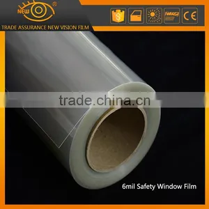 China Supplier Transparency 6mil Anti Scratch Adhesive Explosion Proof Safety Window Film thumbnail-1