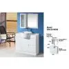 High Glossy Bathroom Cabinet thumbnail-1