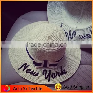Hot Sale New Style High Quality Wholesale Custom Fashion Woman Panama Straw Hat thumbnail-2