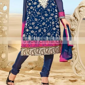 New 2015 Indian Designer Long Salwar Kameez thumbnail-2