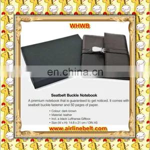 Premium Aircraft Seatbelt Buckle Recycled Notebook thumbnail-1