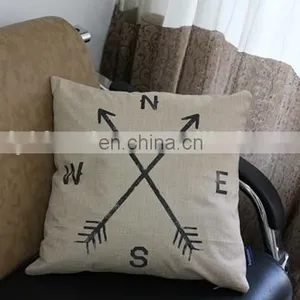 Promotional Cheap Home Decorative Cushion Cover Custom Fashion 50x50 Linen Pillow Cover thumbnail-4