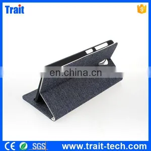 China Sale Cloth Texture Pattern Wallet Style Magnetic Buckle Side Flip Stand Case for HTC Desire 820 Mini thumbnail-6