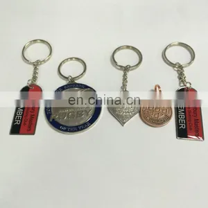 Custom Metal Key Chain With Custom Logo in Soft Enamel or Resin Key Chain thumbnail-1