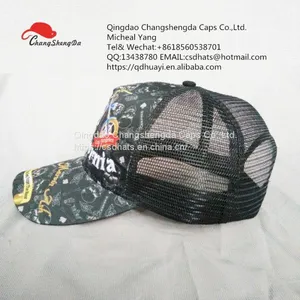 5 Panels Embroided/printed Sports Caps Trucker Caps thumbnail-2