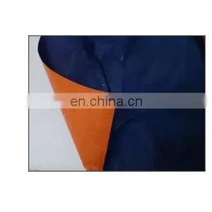 72" x 100m Roll Dark Blue/Orange PE Tarpaulin thumbnail-1