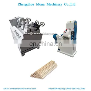 High Speed Automatic Brush Handle Making Machine Wood Rod Sanding Machine |wood Broom Handle Screw Making Machine Threaded thumbnail-2