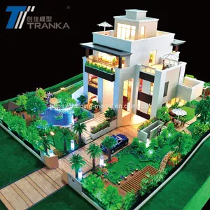 High Quality Architecture House Layout With Warm Light , Villa Model thumbnail-3