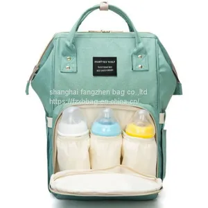 Diaper Bag Large Capacity Mother Maternity Backpack With Changing Mat and Milk Bottle Bag thumbnail-4