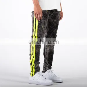 DiZNEW DongGuan Custom Grey Colour Double Side Track Jeans Men thumbnail-5
