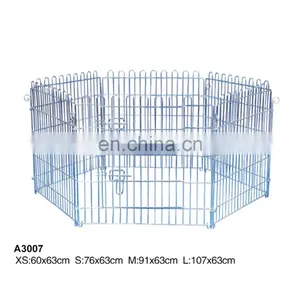 Wholesale Commercial Foldable Collapsible Large Design Cheap Stainless Steel Iron Metal Wire Pet Dog Kennel Cages House thumbnail-4