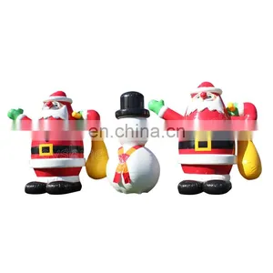 20ft Tall Christmas Inflatable Decoration Santa Claus Snowman Model For Advertising thumbnail-1