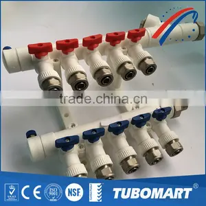 High Quality Floor Heating Systems Manifold Type Brass Water Manifold thumbnail-1
