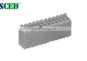 Termin Block 3.81mm Pitch PCB Spring Screwless Terminal Block 16 - 20 AWG 300V 10A , 2P - 28P thumbnail-1