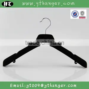 HA7064 Black Flocking Fashionable Coat Hanger Gold Velvet Hanger thumbnail-6