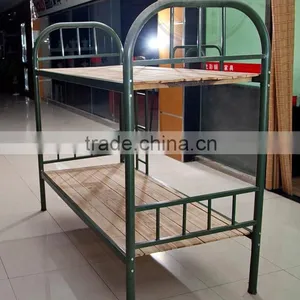(DL-B1) Factory Price Cheap Durable School Furniture Dormitory/ Army/ Home Metal Bunk Bed For Adult With Stair thumbnail-4