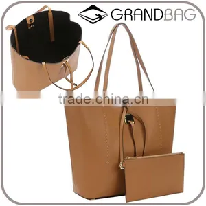 New Designer Genuine Leather Lady Handbag Custom Leather Tote Bag Fashion Women Hand Bags thumbnail-1