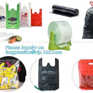 T-Shirt 100% Biodegradable Plastic Charity Bag, Custom Printing Plastic Flat Poly Bags With Air Hole, Charity Donations thumbnail-3