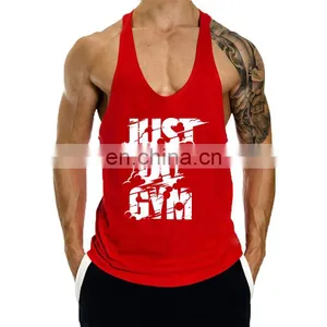 Wholesale Custom Print Logo Fitness Sport Bodybuilding Stringer Workout Tank Top thumbnail-4